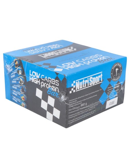 Nutrisport Barritas Low Carbs Cookies Y Crema 16Uds