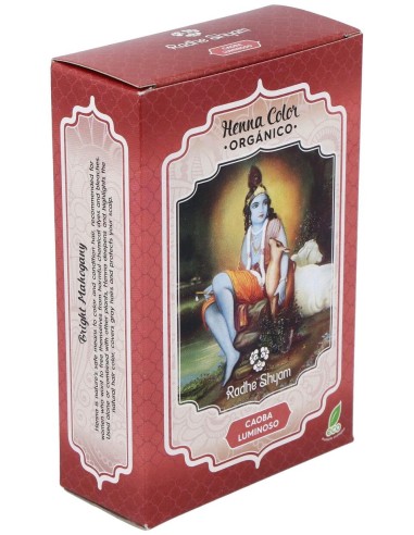 Radhe Shyam Henna Caoba Luminoso Polvo 100G
