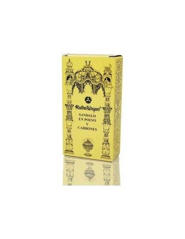 Radhe Shyam Incienso Sandalo En Polvo Y Carbones 100G