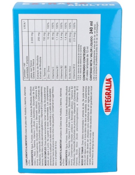 Integralia Extralia Adultos 20 Vialesx12Ml