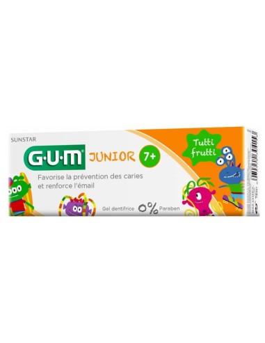 Sunstar Gum Junior +7 Pasta De Dientes Tutti-Frutti, 50 Ml