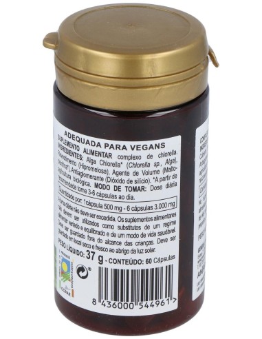 Alga Chlorella Ecologica Integralia 60 Cápsulas