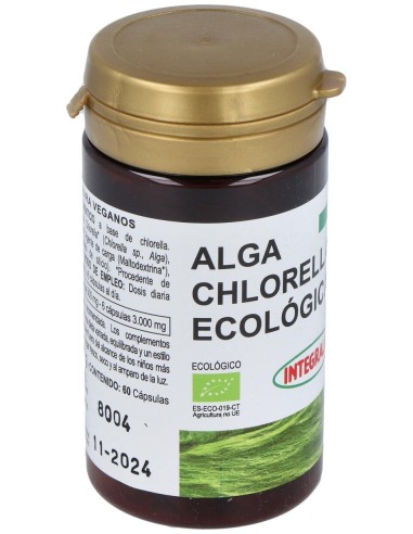 Alga Chlorella Ecologica Integralia 60 Cápsulas