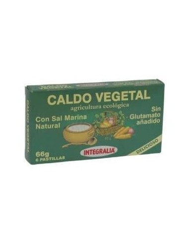Caldo Vegetal Eco Con Sal Marina Natural 6Pastilla