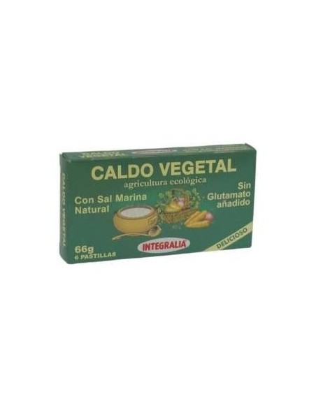 Caldo Vegetal Eco Con Sal Marina Natural 6Pastilla