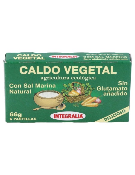 Caldo Vegetal Eco Con Sal Marina Natural 6Pastilla