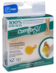 Prim Almohadillas Metatarsiales De Silicona Con Anillo, 1 Par