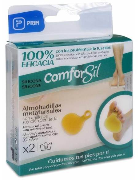 Prim Almohadillas Metatarsiales De Silicona Con Anillo, 1 Par