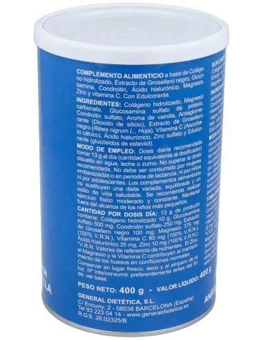 Integalia Colageno Soluble Forte Flex Sabor Vainilla 400G