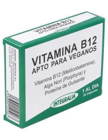 Vitamina B12 Integralia 30 Capsulas