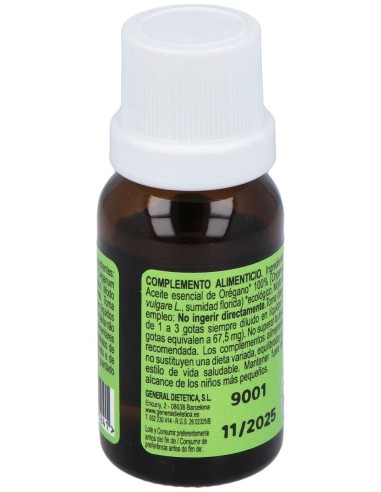 Integralia Oregano Aceite Esencial Eco 15Ml