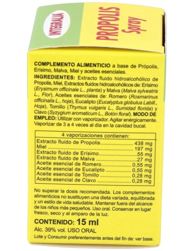 Integralia Propolis Erisimo Spray Oral 15Ml