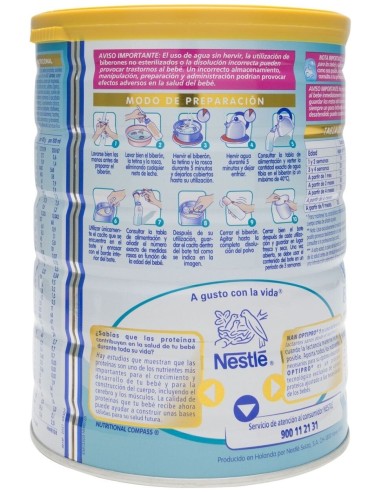 Nan Optipro 1 Leche En Polvo, 800 G