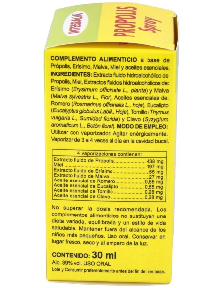 Integralia Spray Propolis Con Erisimo 30Ml