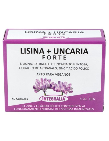 Integralia Lisina + Uncaria Forte 60Caps