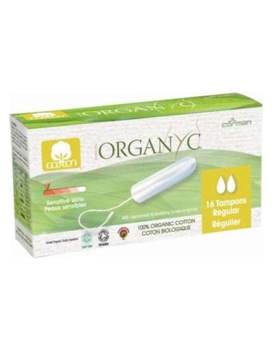 Organyc Tampón Regular Sin Aplicador 16Uds