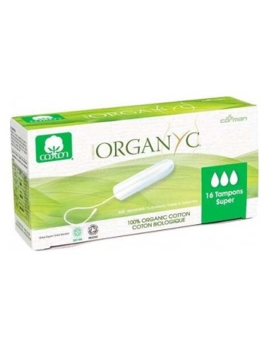 Organyc Tampón Súper Sin Aplicador 16Uds