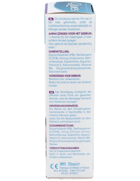 Quies Spray Bucal Antirronquidos Miel Y Limón 70Ml