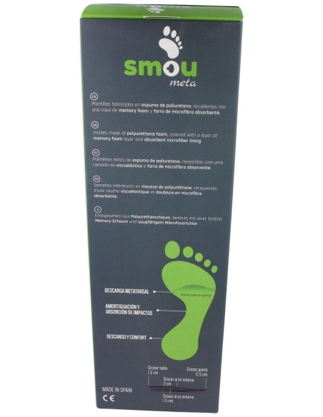 Smou Meta Plantilla Con Descarga Metatarsal 41/42 1 Par