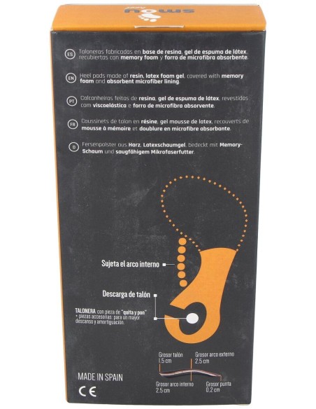 Smou Heel Talonera Larga Fascitis Y Espolón 39/40/41 1 Par