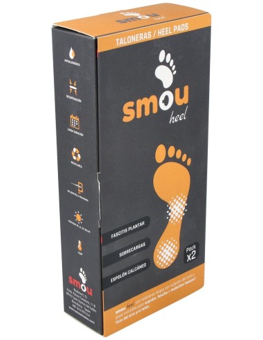 Smou Heel Talonera Larga Fascitis Y Espolón 39/40/41 1 Par