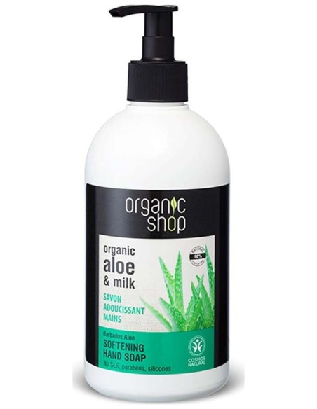 Organic Shop Jabón De Manos Suavizante Aloe De Barbados 500Ml