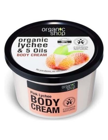 Organic Shop Crema Corporal Lichi Rosa 250Ml