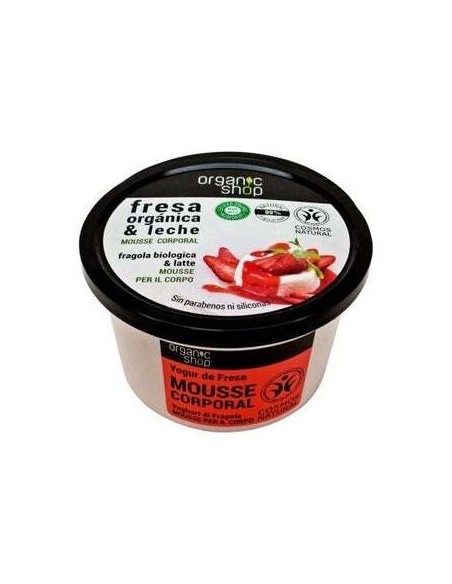 Organic Shop Mousse Corporal Yogur De Fresa 250Ml