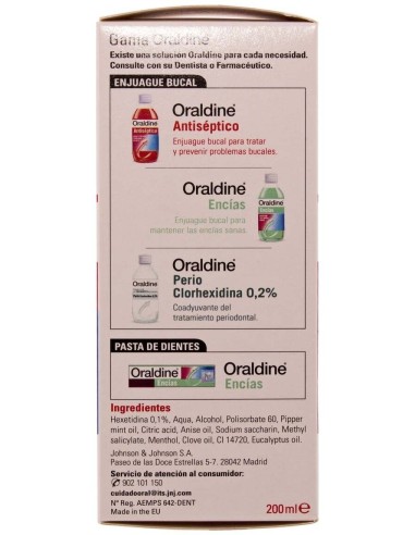 Oraldine Colutorio Antiséptico 200Ml