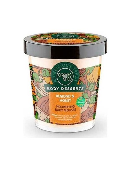 Organic Shop Mousse Corporal Nutritiva Almendra Y Miel 450Ml