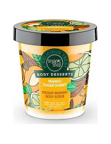 Organic Shop Exfoliante Corporal Renovación Azúcar Mango 450Ml