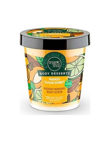 Organic Shop Exfoliante Corporal Renovación Azúcar Mango 450Ml