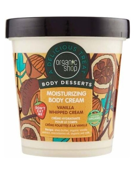 Organic Shop Crema Corporal Hidratante Vainilla 450Ml