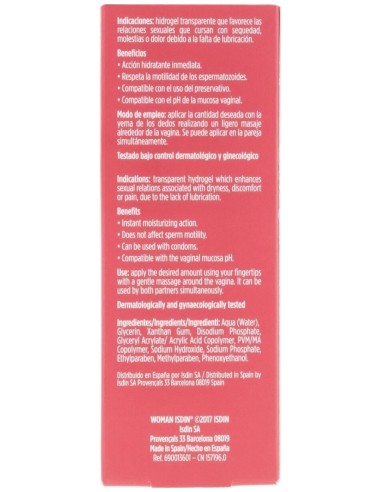 Isdin Woman Lubricante Hidrogel, 30 G