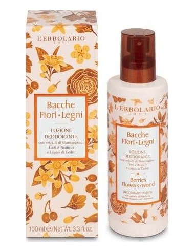 L'Erbolario Bayas Flores Desodorante Locion 100Ml