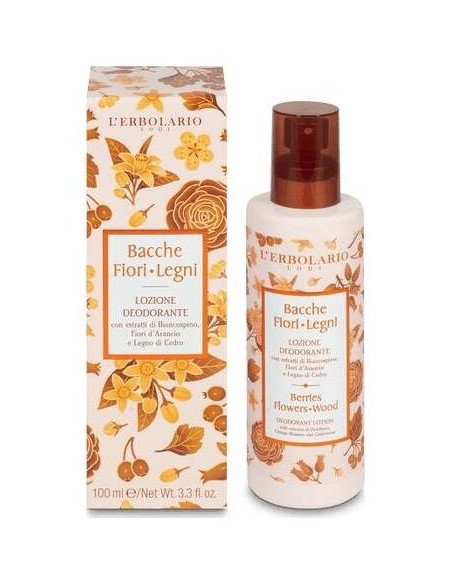 L'Erbolario Bayas Flores Desodorante Locion 100Ml