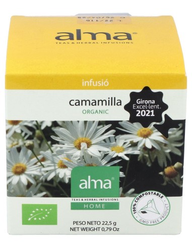 Manzanilla Infusion 15Piramides. Eco Vegan
