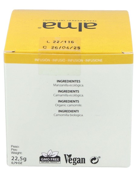 Manzanilla Infusion 15Piramides. Eco Vegan