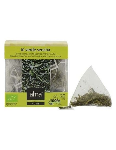 Alma Home Te Verde Sencha Infusion Eco Vegan 15 Sobres