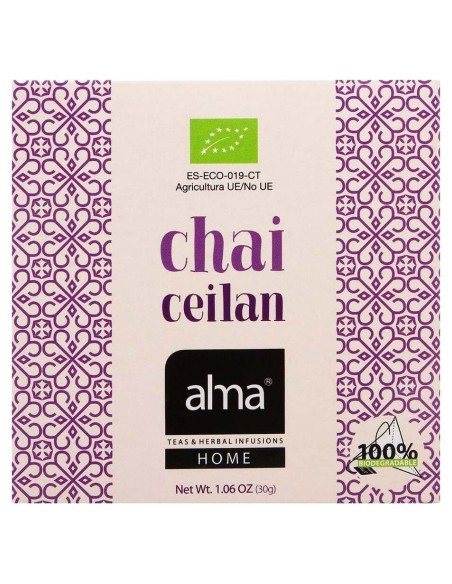 Te Ceilan Chai Infusion 15Piramides. Eco Vegan
