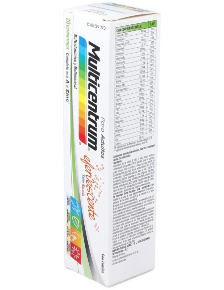 Multicentrum Efervescente Sabor Naranja 20Comp