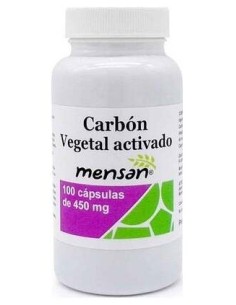 Mensan Carbon Vegetal Activado 450Mg 100Caps