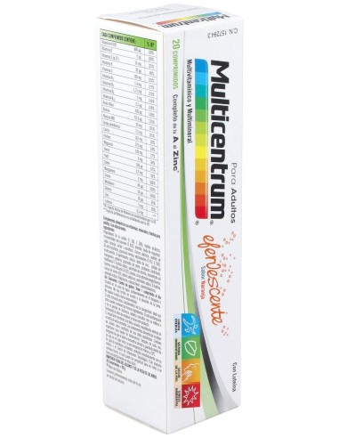Multicentrum Efervescente Sabor Naranja 20Comp
