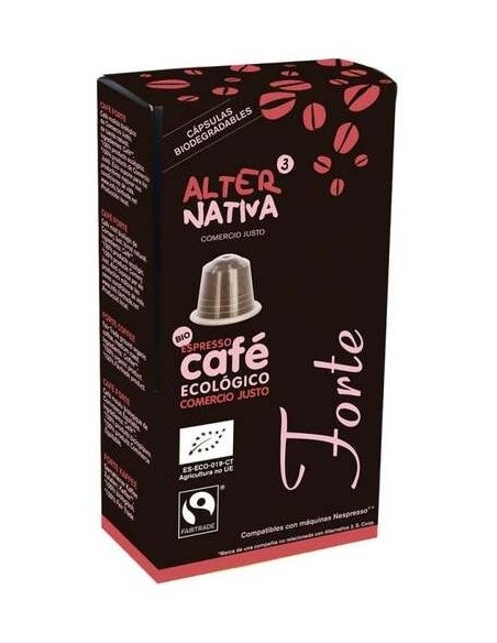 Cafe Forte 10Capsulas Biodegradables Eco