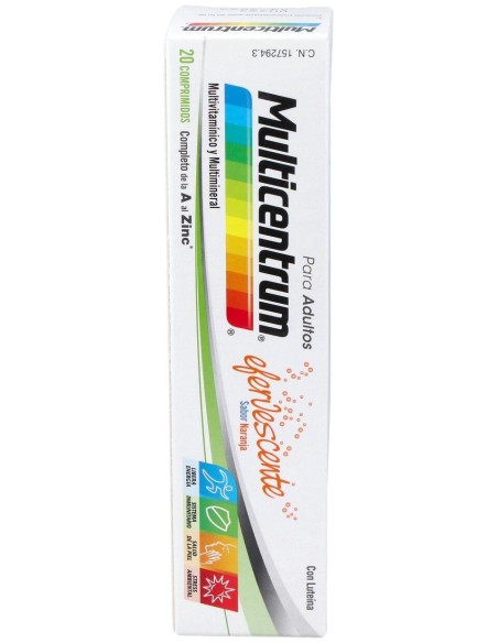 Multicentrum Efervescente Sabor Naranja 20Comp