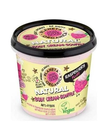 Planeta Orgánica Body Cream-Souffle Raspberry Fluff 360Ml