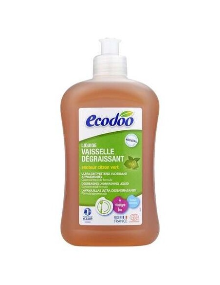 Ecodoo Lavavajillas Desengrasante Limon Verde Eco 750Ml