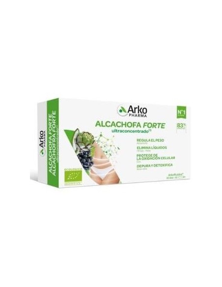 Arkopharma Arkofluido Alcachofa Forte Ultraconcentrado + Aloe Vera 20Ampollas