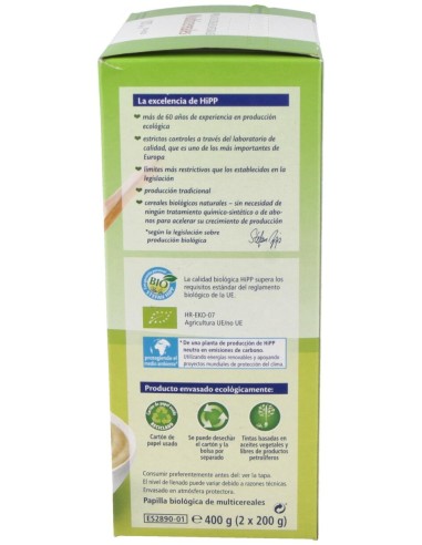 Papilla Multicereales 400Gr. Bio S/A
