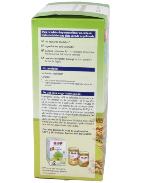 Papilla Multicereales 400Gr. Bio S/A